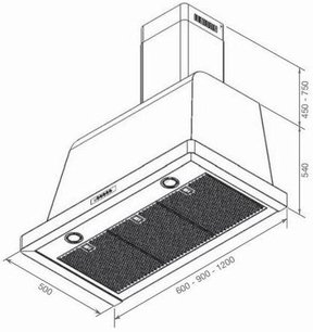 Вытяжка Лофра DOLCEVITA 120 Nero Matt фото 2 Вытяжка Lofra DOLCEVITA 120 Nero Matt фото 2