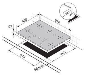 Независимая варочная панель Де Дитрих PD 9005 K фото 2 Независимая варочная панель De Dietrich PD 9005 K фото 2