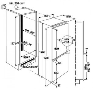Холодильник Куперсбуш IKE 3280-1-2 T фото 2 Холодильник Kuppersbusch IKE 3280-1-2 T фото 2
