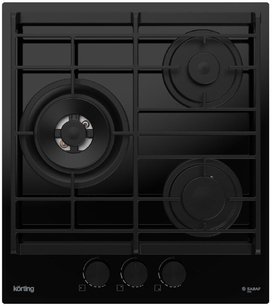 Газовая стеклянная варочная панель Кертинг HGG 4955 CTN фото Газовая стеклянная варочная панель Korting HGG 4955 CTN фото