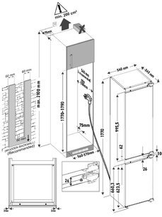 Встраиваемый холодильник Krona ZELLE RFR фото 3