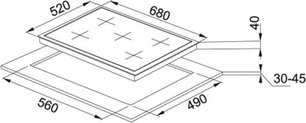 Независимая варочная панель Франке FHGL 705 4G TC BK C фото 2 Независимая варочная панель Franke FHGL 705 4G TC BK C фото 2