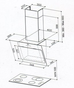 Вытяжка Faber Cocktail XS BK A55 фото 2