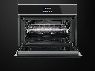 Духовой шкаф комбинированный с микроволновой печью Смег SF4604PMCNX фото 3 Духовой шкаф комбинированный с микроволновой печью Smeg SF4604PMCNX фото 3
