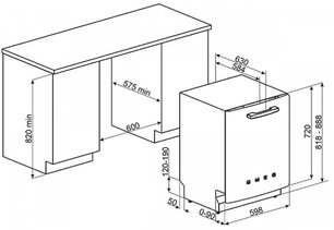 Посудомоечная машина Смег ST2FABRO фото 4 Посудомоечная машина Smeg ST2FABRO фото 4