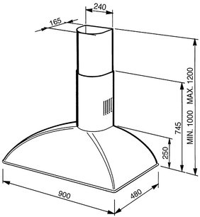 Вытяжка Смег KS89AE фото 2 Вытяжка Smeg KS89AE фото 2