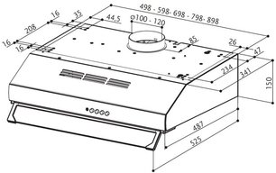 Вытяжка Фабер 741 PB X A60 фото 4 Вытяжка Faber 741 PB X A60 фото 4