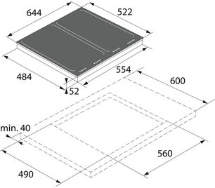 Варочная панель Аско HI1655G фото 4 Варочная панель Asko HI1655G фото 4