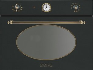 Компактный духовой шкаф с СВЧ Смег SF4800MCAO фото Компактный духовой шкаф с СВЧ Smeg SF4800MCAO фото