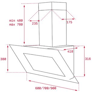 Вытяжка Тека DVT 650 WHITE фото 2 Вытяжка Teka DVT 650 WHITE фото 2