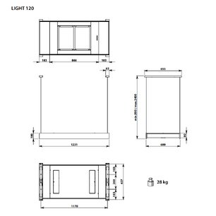 Вытяжка Falmec LIGHT 120 BLACK фото 4
