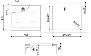 Варочная панель Смег SI764BSM фото 4 Варочная панель Smeg SI764BSM фото 4