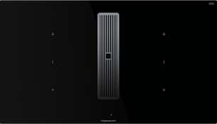 Индукционная варочная панель с вытяжкой Kuppersbusch KMI 9350.0 SR Silver Chrome фото