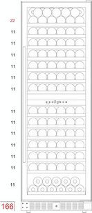Винный шкаф Дунавокс DX-166.428DCK фото 3 Винный шкаф Dunavox DX-166.428DCK фото 3