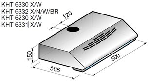Вытяжка Кертинг KHT 5332 N фото 2 Вытяжка Korting KHT 5332 N фото 2