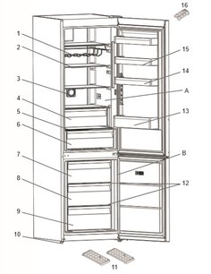 Холодильник Джекис JR FD20B2 фото 4 Холодильник Jacky`s JR FD20B2 фото 4