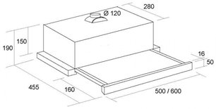 Вытяжка Кертинг KHP 5610 W фото 2 Вытяжка Korting KHP 5610 W фото 2