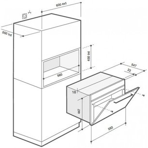 Встраиваемая микроволновая печь Де Дитрих DKE7335BB фото 4 Встраиваемая микроволновая печь De Dietrich DKE7335BB фото 4