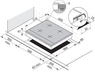 Независимая варочная панель Де Дитрих DTG 764 X фото 2 Независимая варочная панель De Dietrich DTG 764 X фото 2