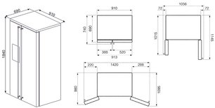 Холодильник Смег SBS8004P фото 2 Холодильник Smeg SBS8004P фото 2