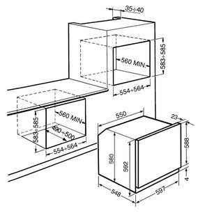Духовой шкаф Смег SFP120-1 фото 2 Духовой шкаф Smeg SFP120-1 фото 2
