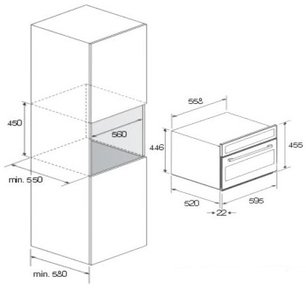 Встраиваемая микроволновая печь Лофра FMRNM66ME фото 3 Встраиваемая микроволновая печь Lofra FMRNM66ME фото 3