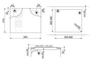 Варочная панель Smeg PM6621WLDR фото 4