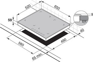 Независимая варочная панель Де Дитрих DTI 853 X фото 3 Независимая варочная панель De Dietrich DTI 853 X фото 3