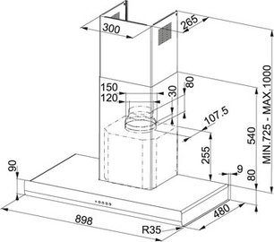 Вытяжка Франке FTL 905 PW фото 2 Вытяжка Franke FTL 905 PW фото 2