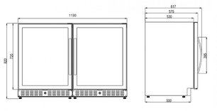 Винный шкаф Дометик E45FG Double Elegance фото 3 Винный шкаф Dometic E45FG Double Elegance фото 3