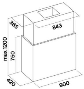 Вытяжка Falmec Laguna isola 90 Inox Pannellabile (800) фото 4