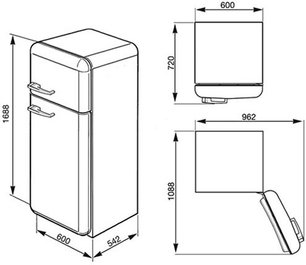 Холодильник Смег FAB30LX1 фото 2 Холодильник Smeg FAB30LX1 фото 2