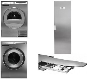 Asko Logic 23 (стиральная машина W4086C.T/3 + сушильная машина T408HD.T.P + сушильный шкаф DC7784 V.S + гладильная доска HI1153T) фото