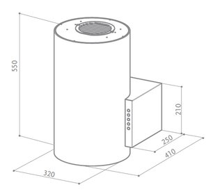 Вытяжка Фабер Bios EG6 RD/XS F32 фото 3 Вытяжка Faber Bios EG6 RD/XS F32 фото 3