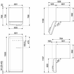Холодильник Смег FAB28LPB5 фото 3 Холодильник Smeg FAB28LPB5 фото 3