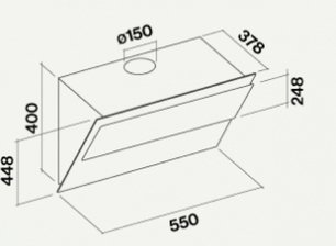 Вытяжка Фалмек VERSO 55 WHITE 550 (800) фото 4 Вытяжка Falmec VERSO 55 WHITE 550 (800) фото 4