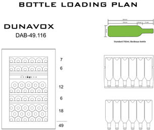 Винный шкаф Дунавокс DAB-49.116DW.TO фото 3 Винный шкаф Dunavox DAB-49.116DW.TO фото 3
