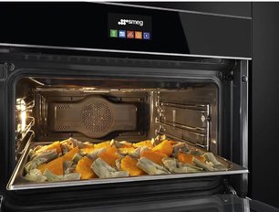 Духовой шкаф комбинированный с пароваркой Смег SF4604PVCNX1 фото 3 Духовой шкаф комбинированный с пароваркой Smeg SF4604PVCNX1 фото 3