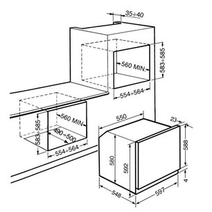 Духовой шкаф Смег SFP120B-1 фото 2 Духовой шкаф Smeg SFP120B-1 фото 2