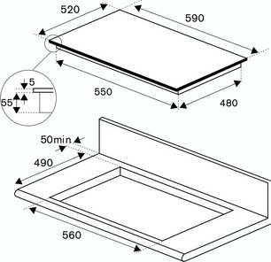 Варочная панель Бертаззони P604I1B26NV фото 4 Варочная панель Bertazzoni P604I1B26NV фото 4