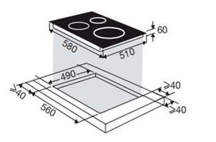 Индукционная варочная панель Brandt BPI164DUB фото 3
