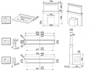 Встраиваемая вытяжка Смег KDD90CNE фото 4 Встраиваемая вытяжка Smeg KDD90CNE фото 4