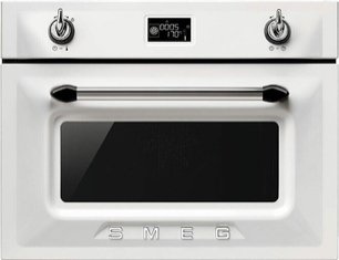Компактный духовой шкаф с пароваркой Смег SF4920VCB1 фото Компактный духовой шкаф с пароваркой Smeg SF4920VCB1 фото