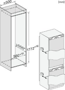 Встраиваемый холодильник Миле KFN 7734 C фото 4 Встраиваемый холодильник Miele KFN 7734 C фото 4
