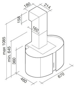 Вытяжка Фалмек Mirabilia 67 Torcello Vetro (800) ECP фото 3 Вытяжка Falmec Mirabilia 67 Torcello Vetro (800) ECP фото 3