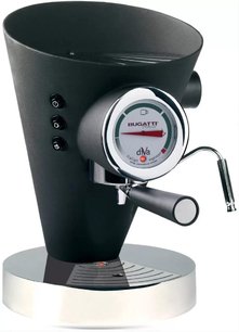 Кофеварка Бугатти Espresso Machine Diva Black фото Кофеварка Bugatti Espresso Machine Diva Black фото