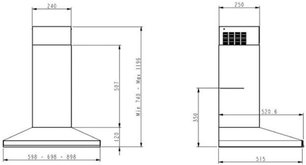 Вытяжка Де Дитрих DHP2962BX фото 3 Вытяжка De Dietrich DHP2962BX фото 3