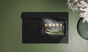 Варочная панель с вытяжкой Falmec BRERA 75 VETRO NERO фото 2