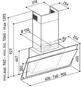 Вытяжка Кертинг KHC 67070 GW фото 4 Вытяжка Korting KHC 67070 GW фото 4