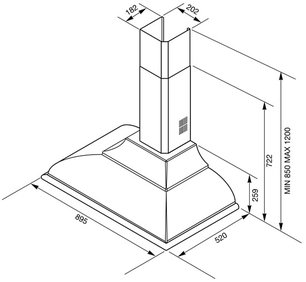 Вытяжка Смег KC19RW фото 2 Вытяжка Smeg KC19RW фото 2